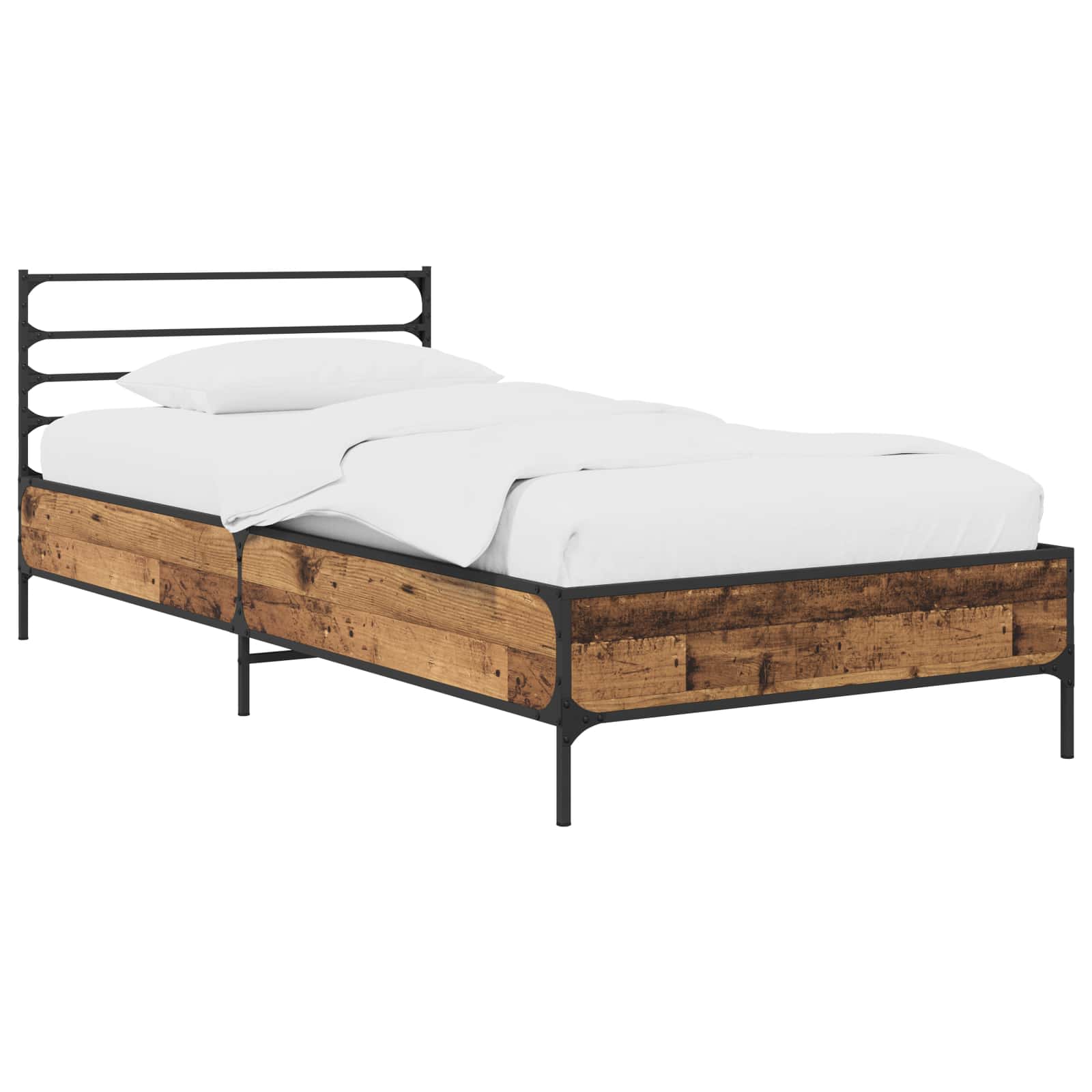 Estrutura da cama madeira antiga 80 x 200 cm