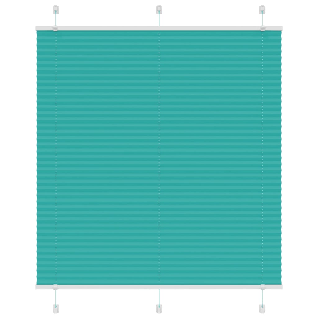 Plissado cego gasolina verde 115x150 cm largura tecido 114,4 cm