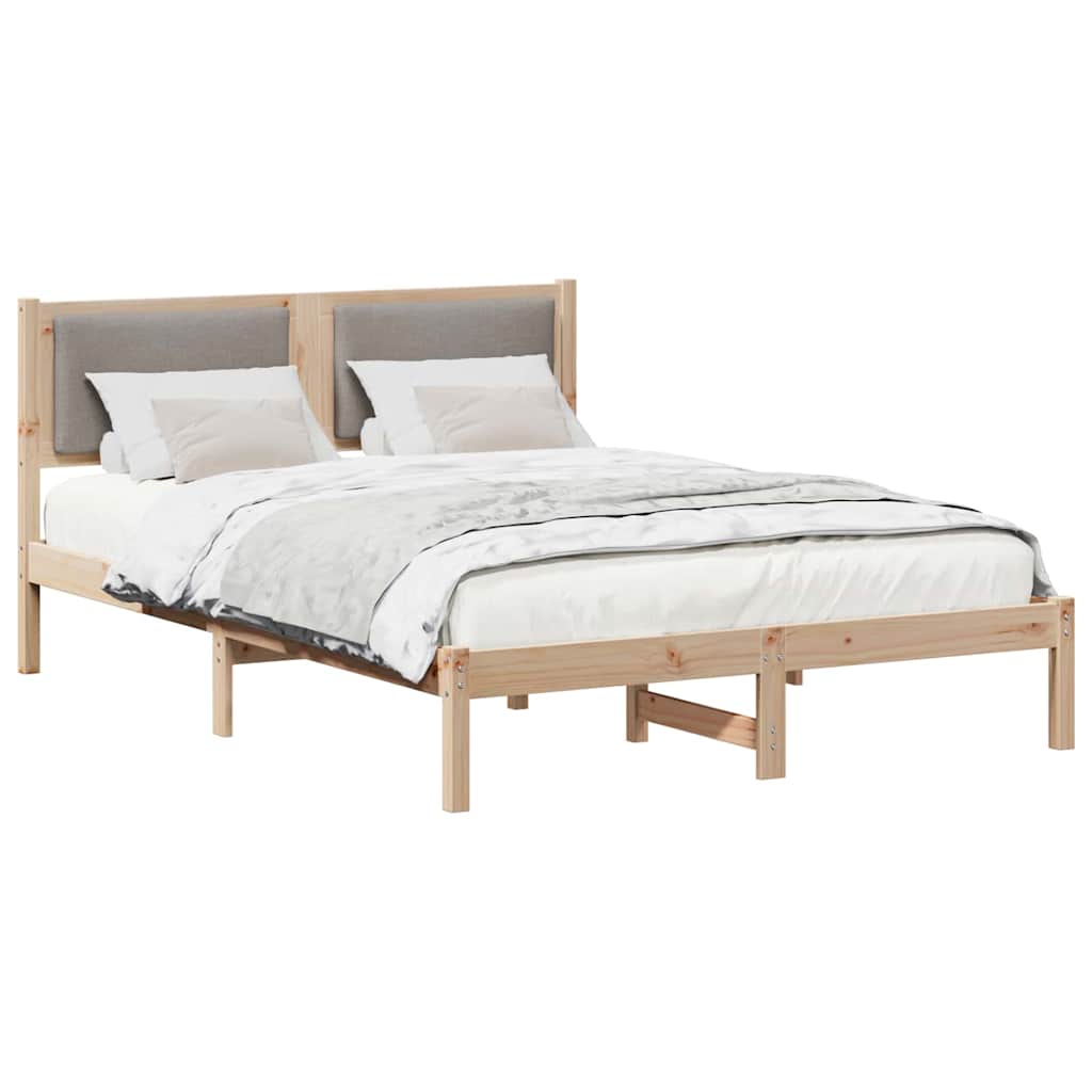 Estrutura da cama cinzento-acastanhado 160 x 200 cm