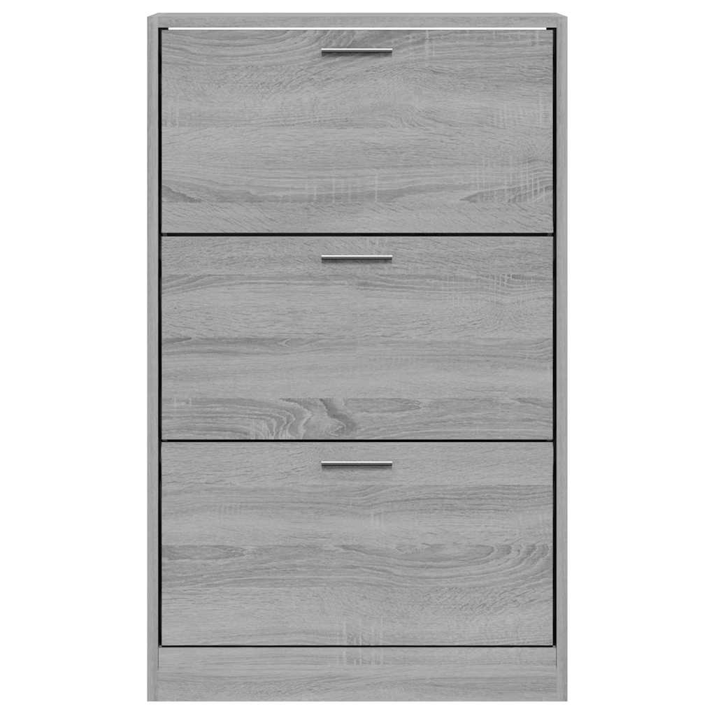 Sapateira 63x24x103 cm derivados de madeira sonoma cinza