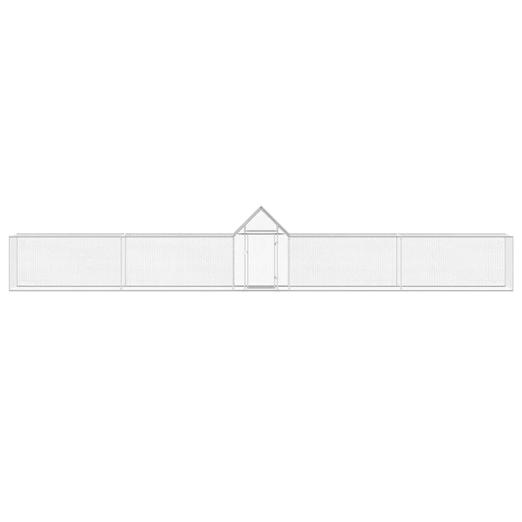 Galinheiro 9x1x1,5 m aço galvanizado