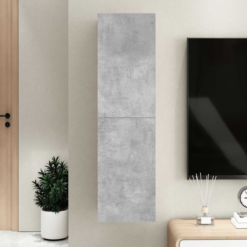 Móvel de TV 30,5x30x110 cm derivados madeira cinzento cimento