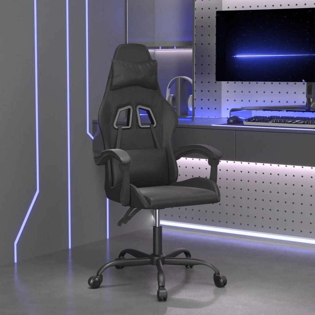 Cadeira de gaming couro artificial preto