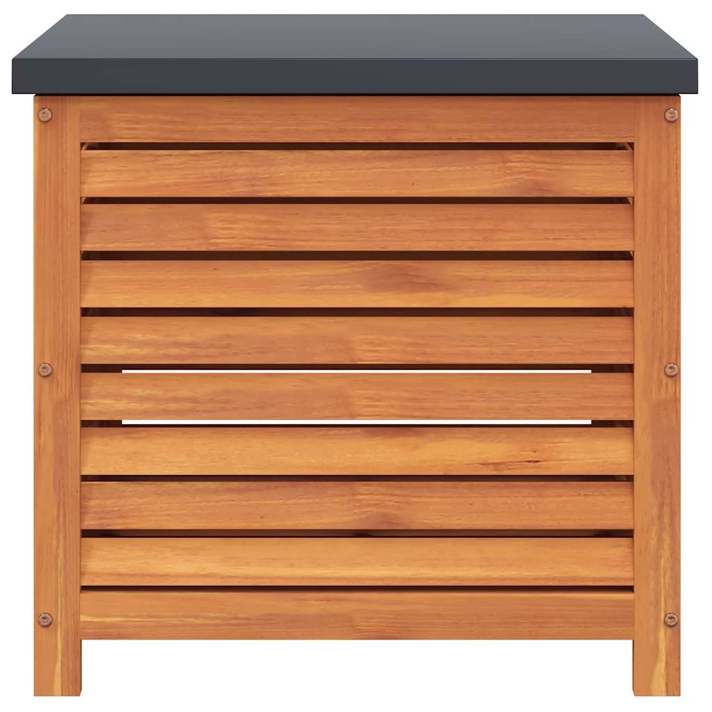 Caixa de arrumação para jardim 60x50x55 cm eucalipto maciça