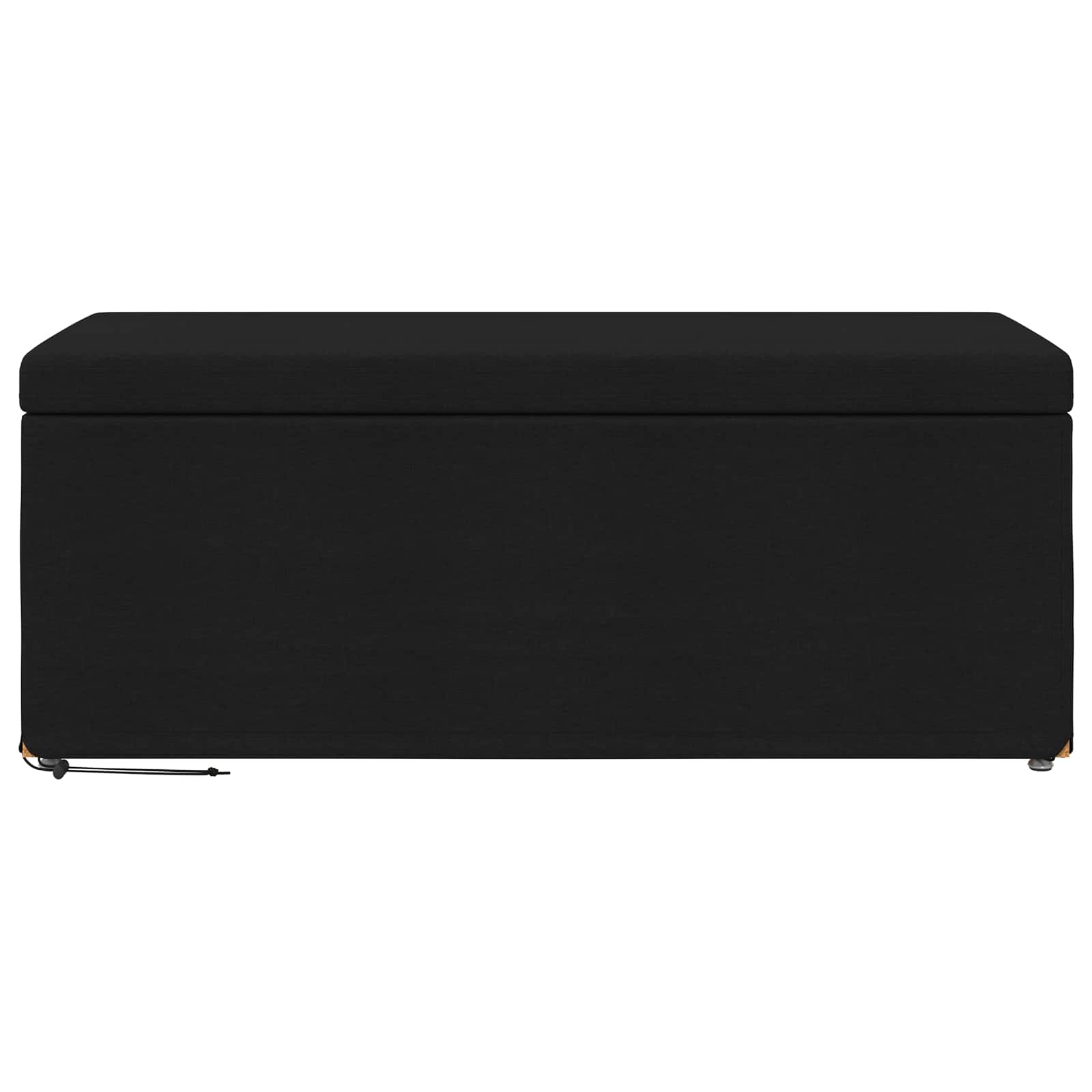 Banqueta preto 101 x 41 x 40 cm tecido e madeira engenharia