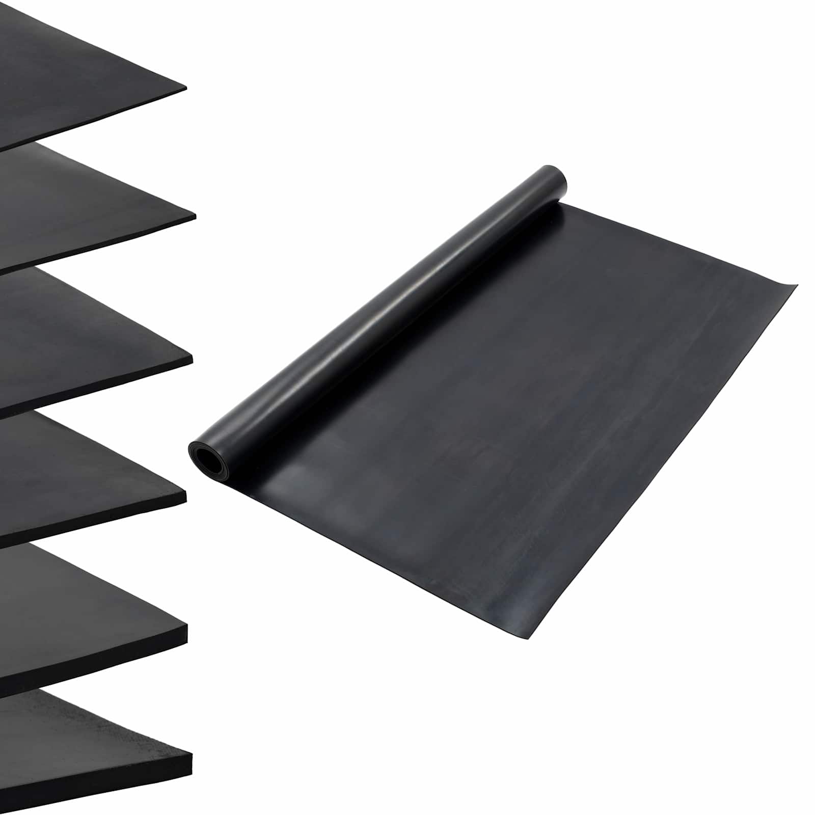 Tapete de piso preto 1,2 x 2 m borracha