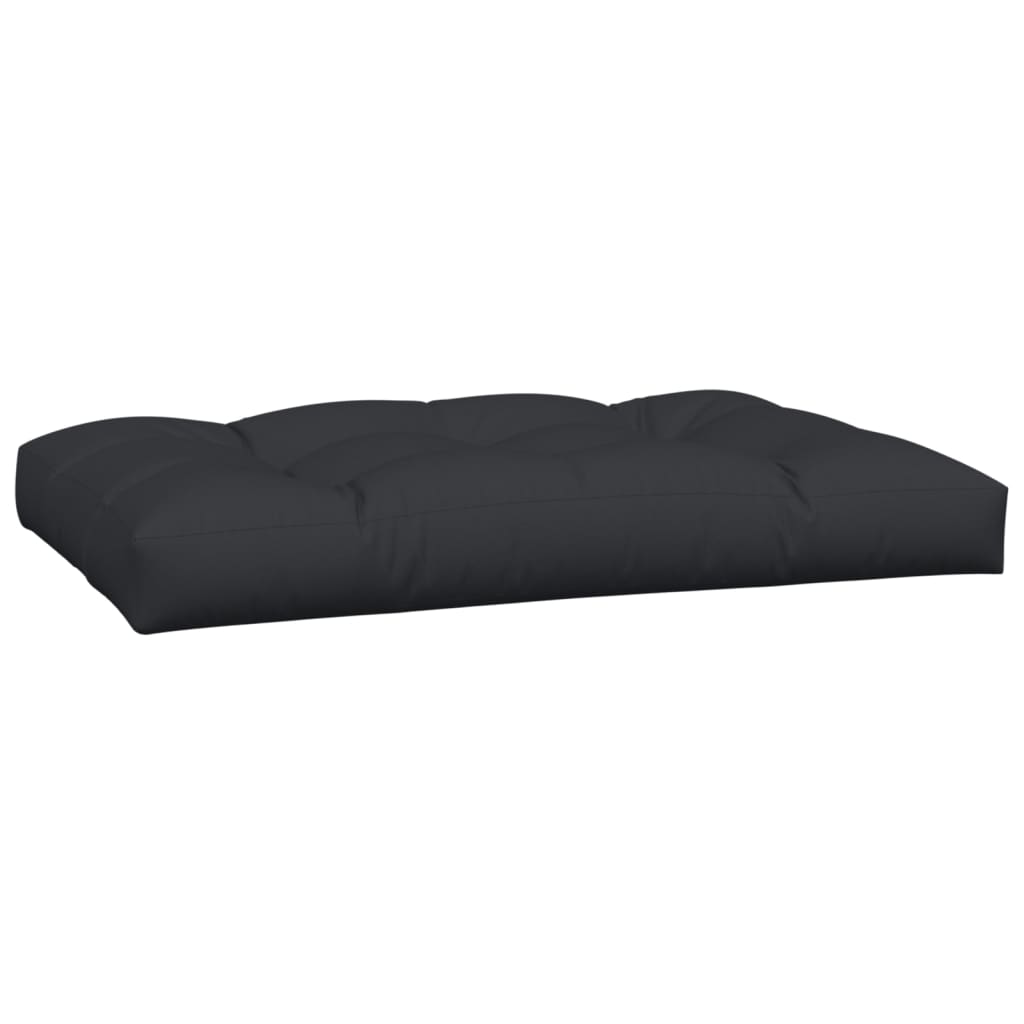 Almofadões de paletes 2 pcs tecido preto