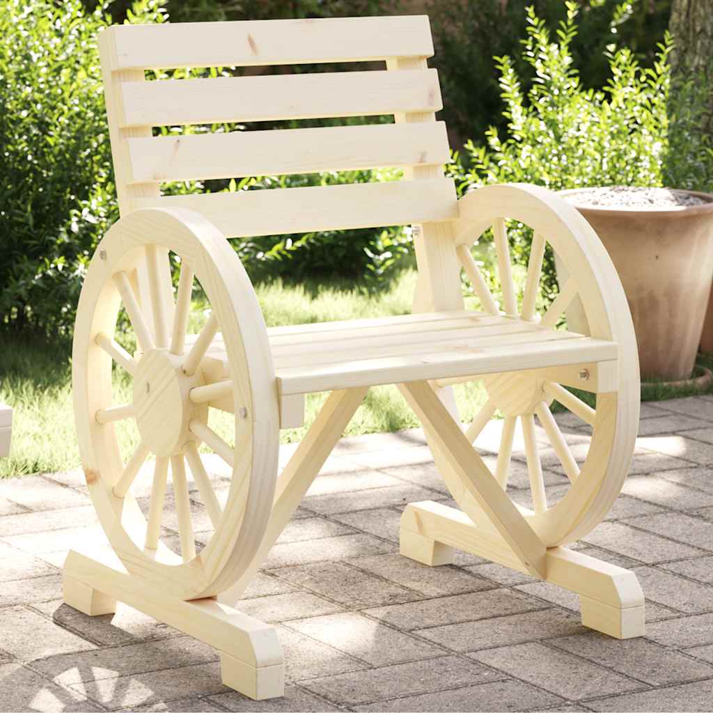 Cadeiras de jardim 4 pcs madeira de abeto maciça
