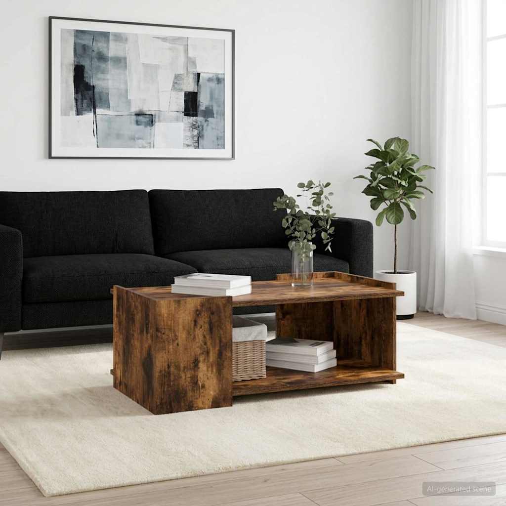 Mesa de centro carvalho fumado 90 x 50 x 33 cm