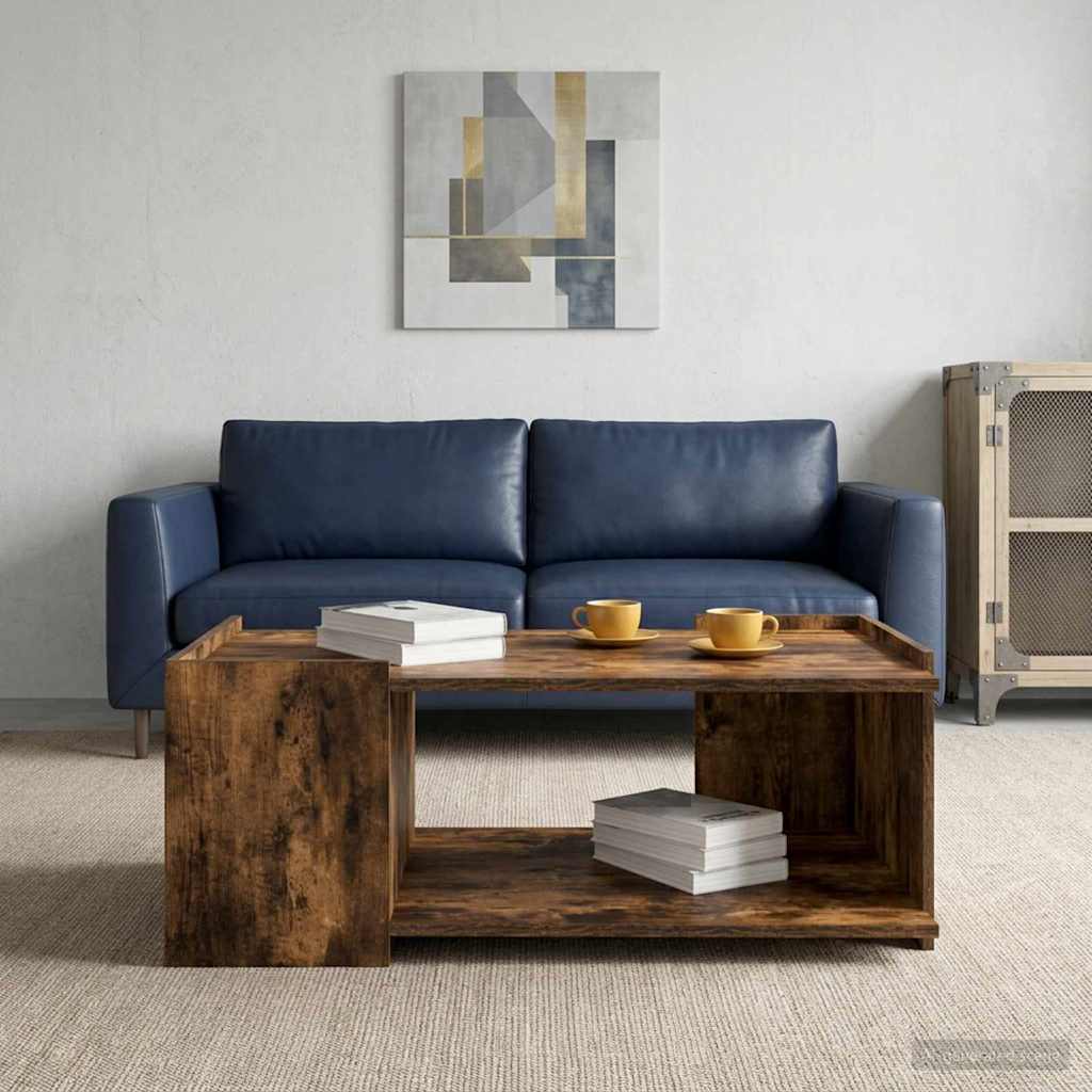 Mesa de centro carvalho fumado 90 x 50 x 33 cm