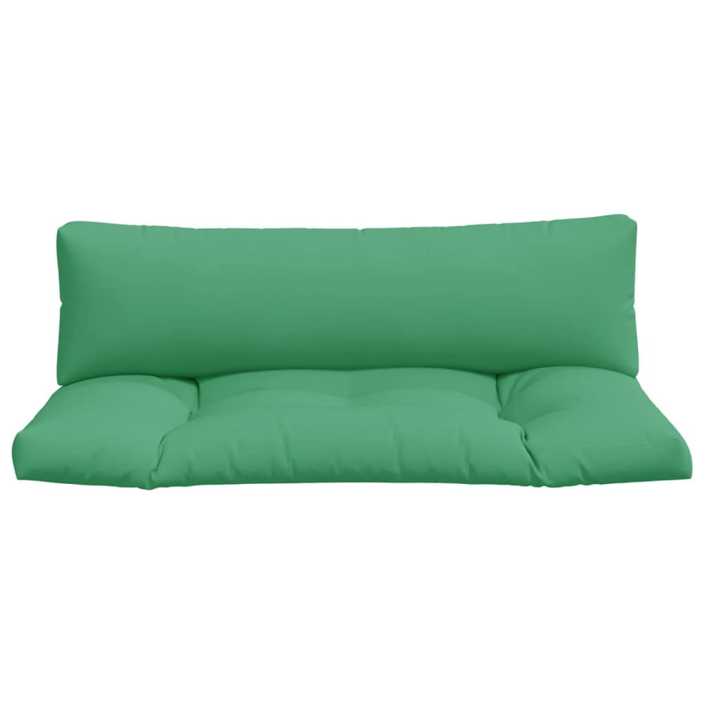 Almofadões para móveis de paletes 2 pcs tecido verde