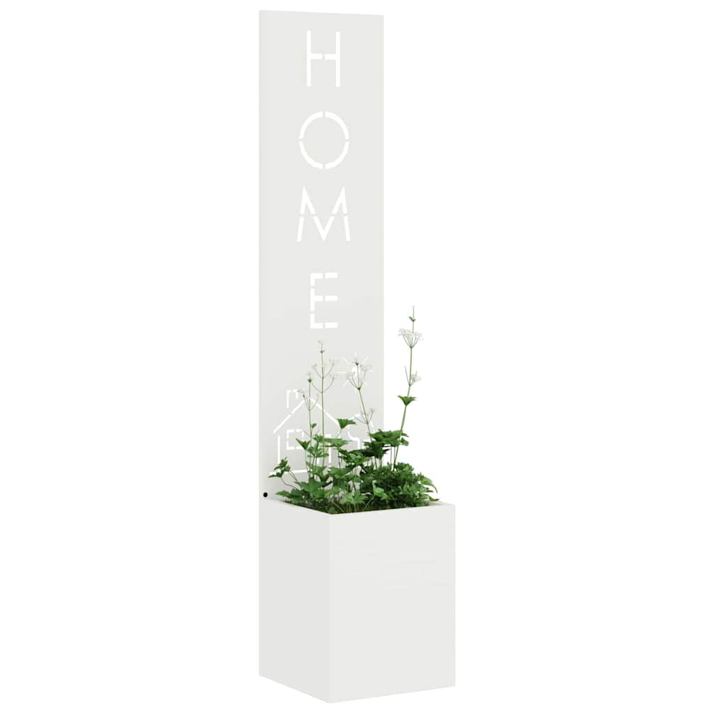Tela de privacidade para jardim branco 32 x 32 x 150 cm