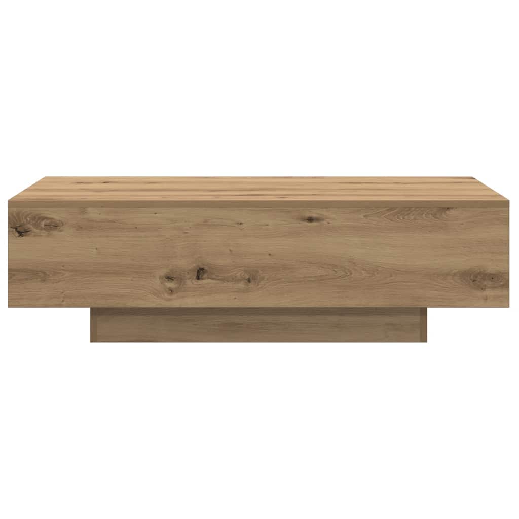 Mesa centro 100x49,5x31 cm derivados madeira carvalho artisiano