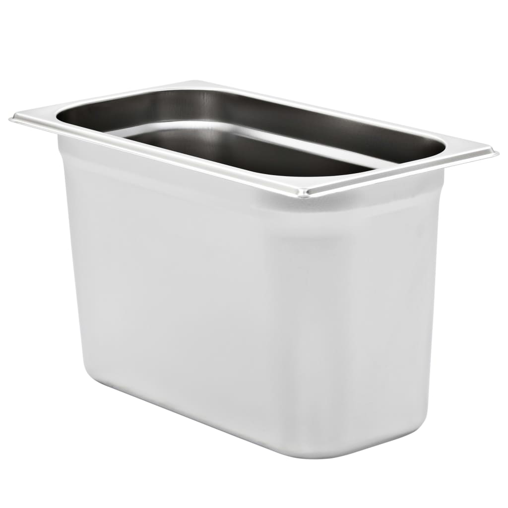 Recipientes gastronorm 4 pcs gn 1/3 200 mm aço inoxidável