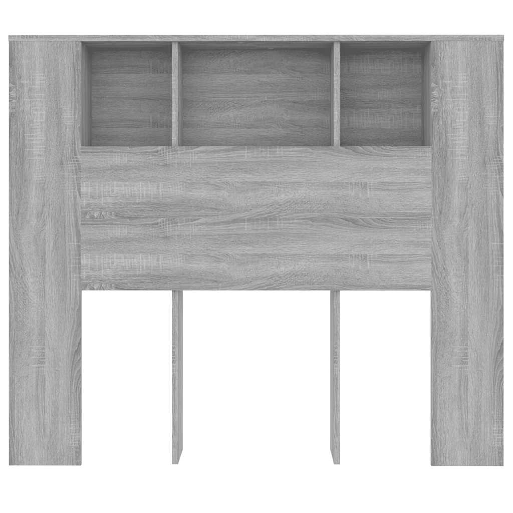 Armário de cabeceira 120x18,5x102,5 cm sonoma cinzento