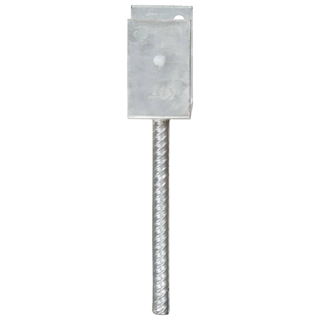 Âncoras de vedação 6 pcs 8x6x30 cm aço galvanizado prateado