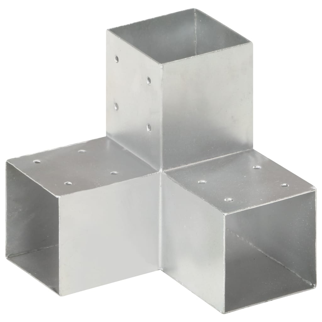 Bases para poste em forma de y 4 pcs 91x91 mm metal galvanizado