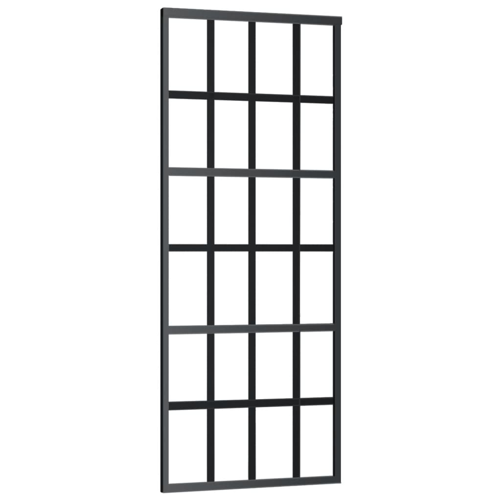 Porta deslizante c/ conj. ferragens 76x205cm vidro esg/alumínio