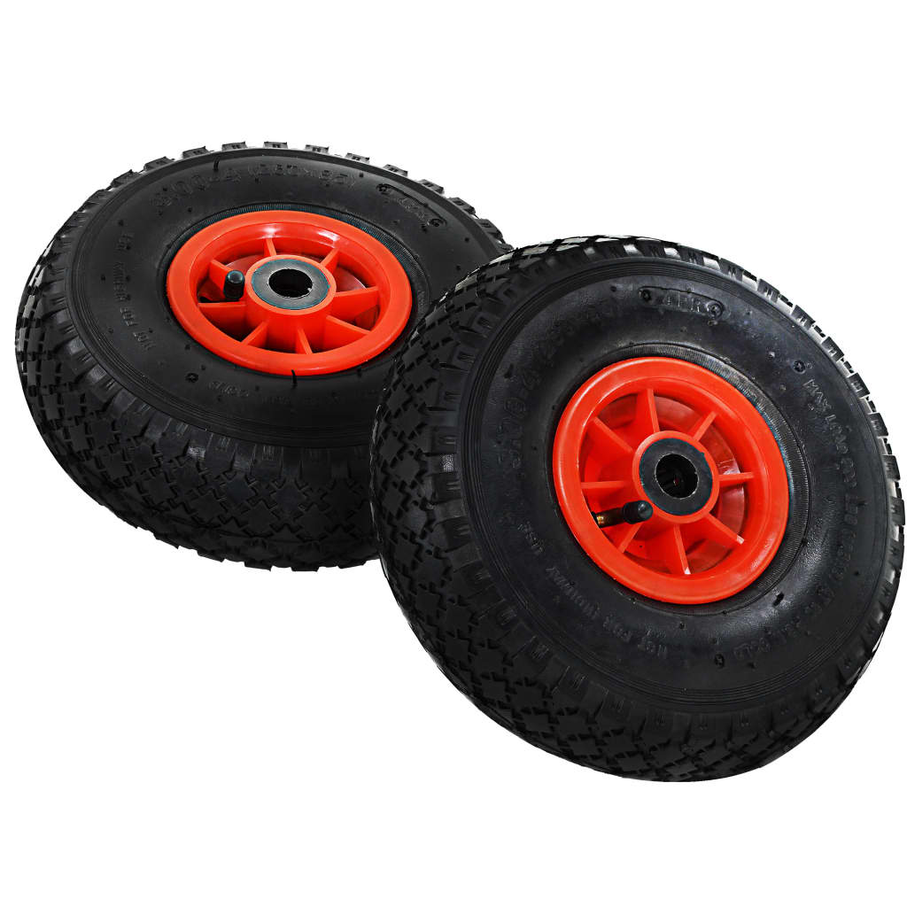 Rodas p/ carrinho de carga manual 4 pcs borracha 3.00-4