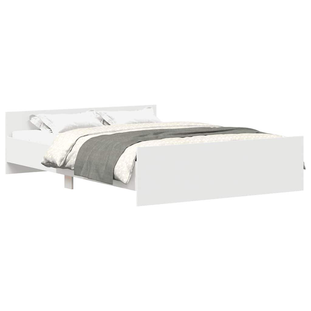 Estrutura cama c/ painéis de cabeceira e pés 120x200 cm branco