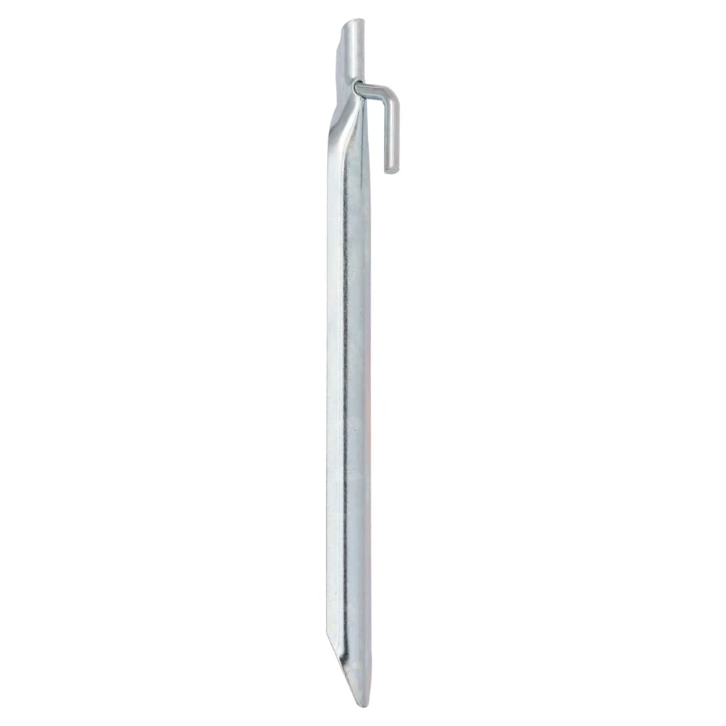 Estacas p/ tenda 24 pcs forma de v 24 cm ø20 mm aço galvanizado