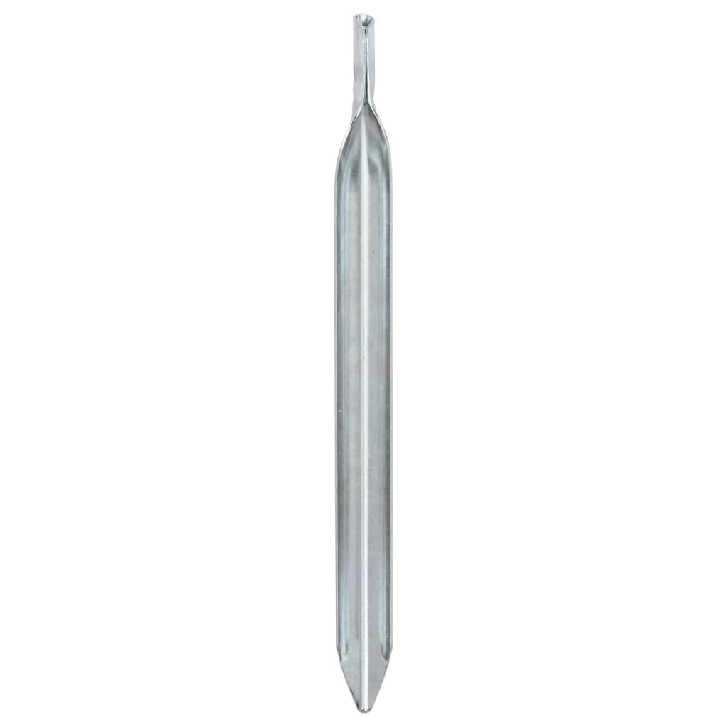 Estacas p/ tenda 24 pcs forma de v 24 cm ø20 mm aço galvanizado
