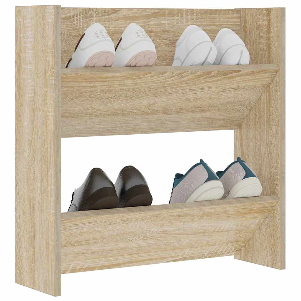Sapateira de parede 60x18x60 cm contraplacado carvalho sonoma