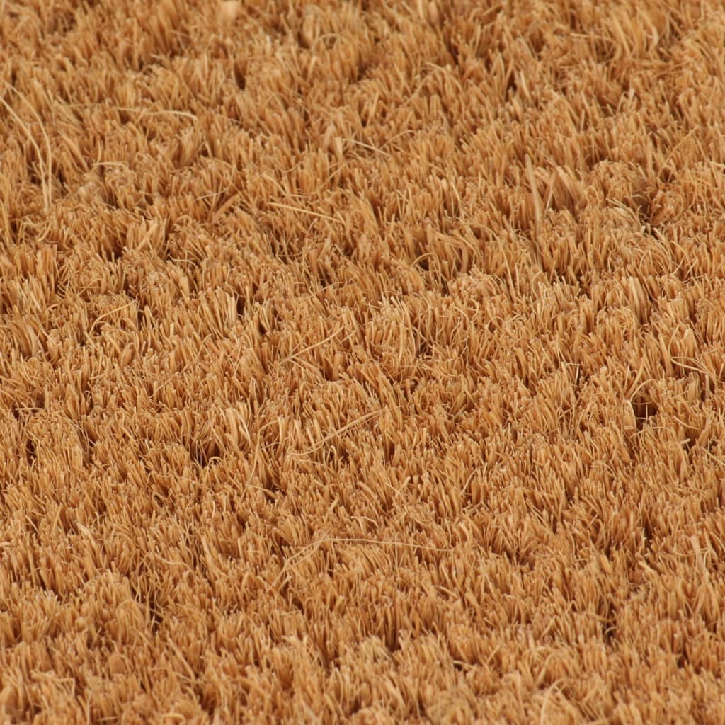 Tapete de porta 65x100 cm fibra de coco tufada natural