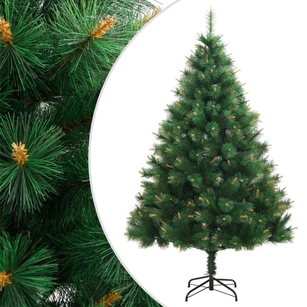 Árvore de natal artificial articulada com suporte 150 cm