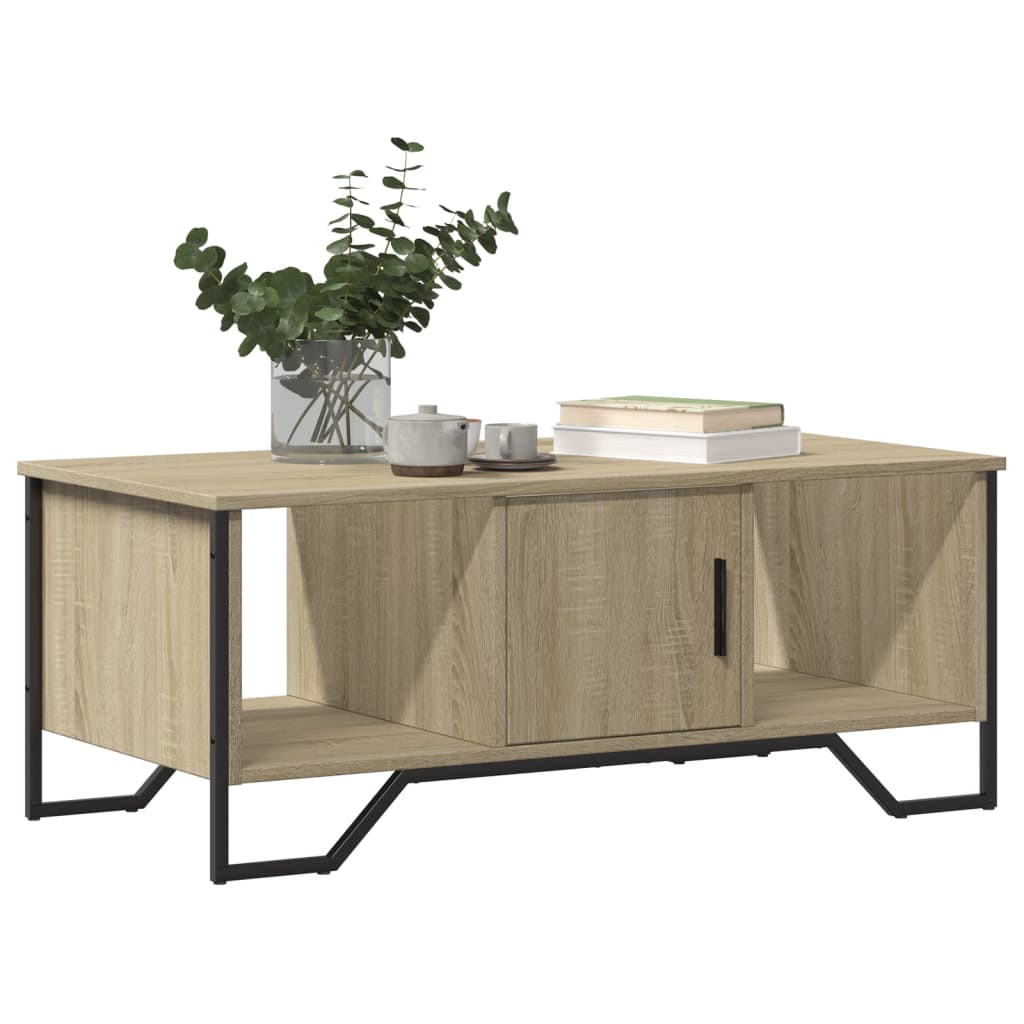 Mesa de centro 100x51x40 cm derivados madeira carvalho sonoma