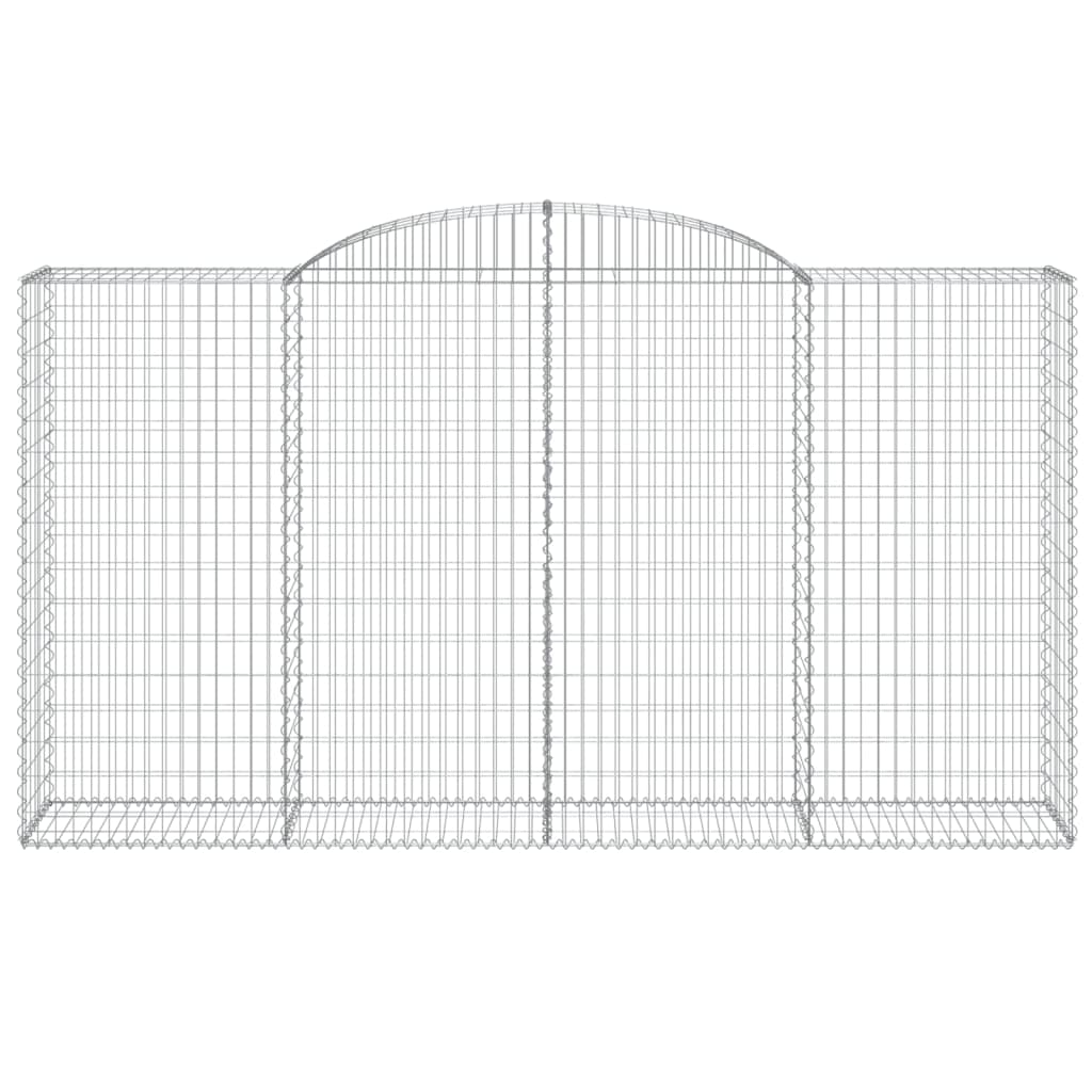 Cestos gabião arqueados 20 pcs 300x50x160/180 ferro galvanizado