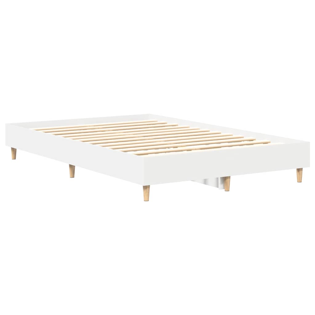 Estrutura de cama sem colchão 140x190 cm branco