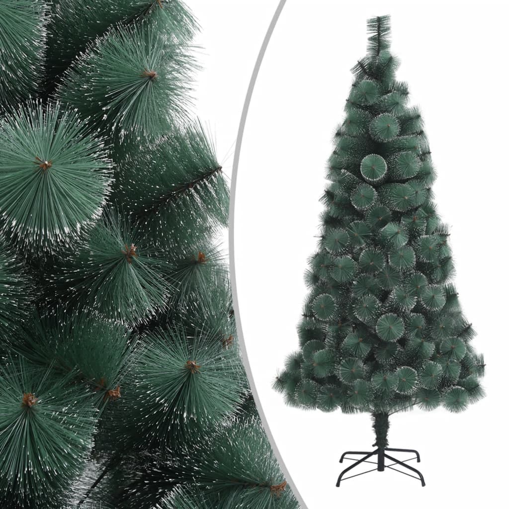 Árvore de natal artificial com suporte 240 cm PET verde