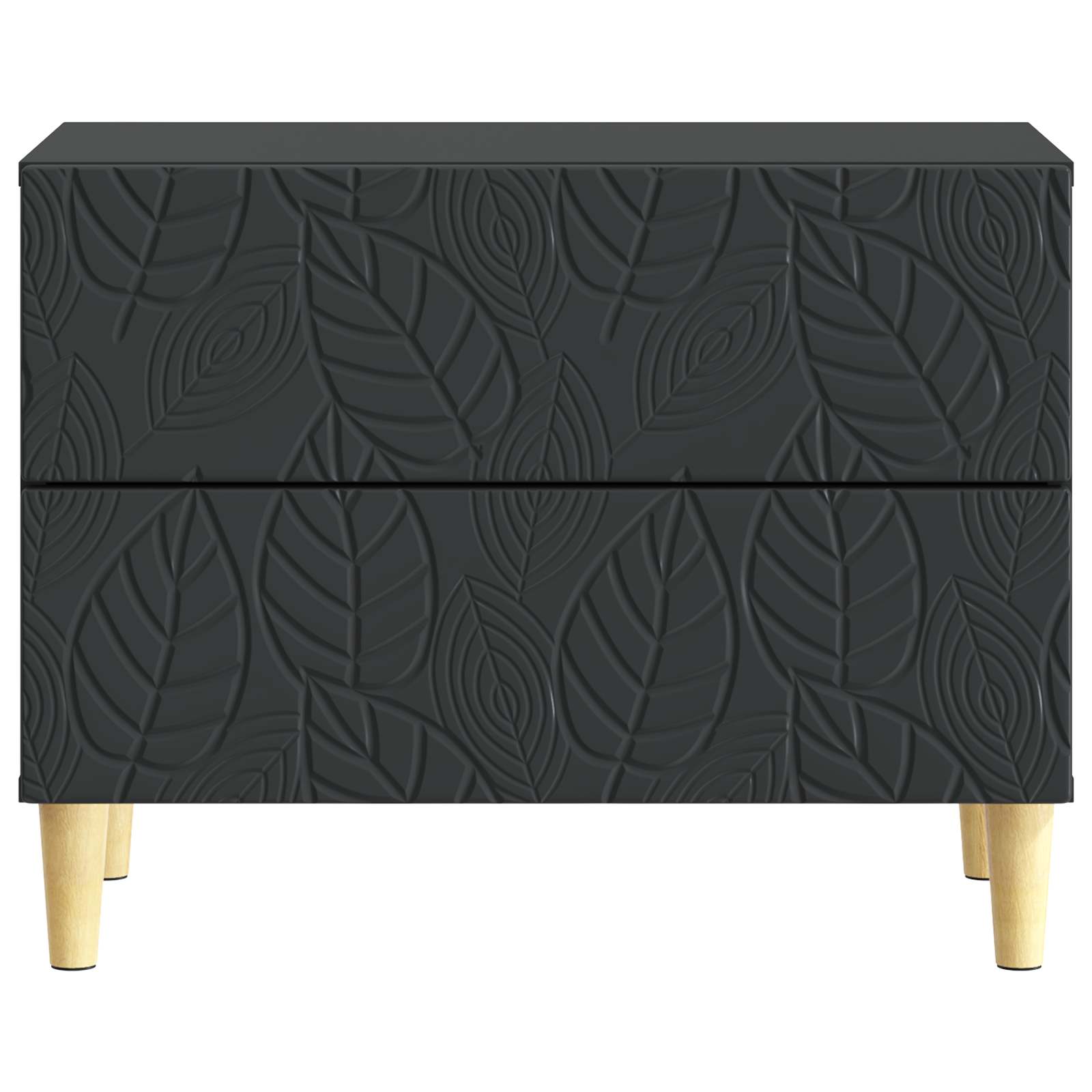 Mesa-de-cabeceira preto 62 x 34,5 x 48 cm derivados de madeira