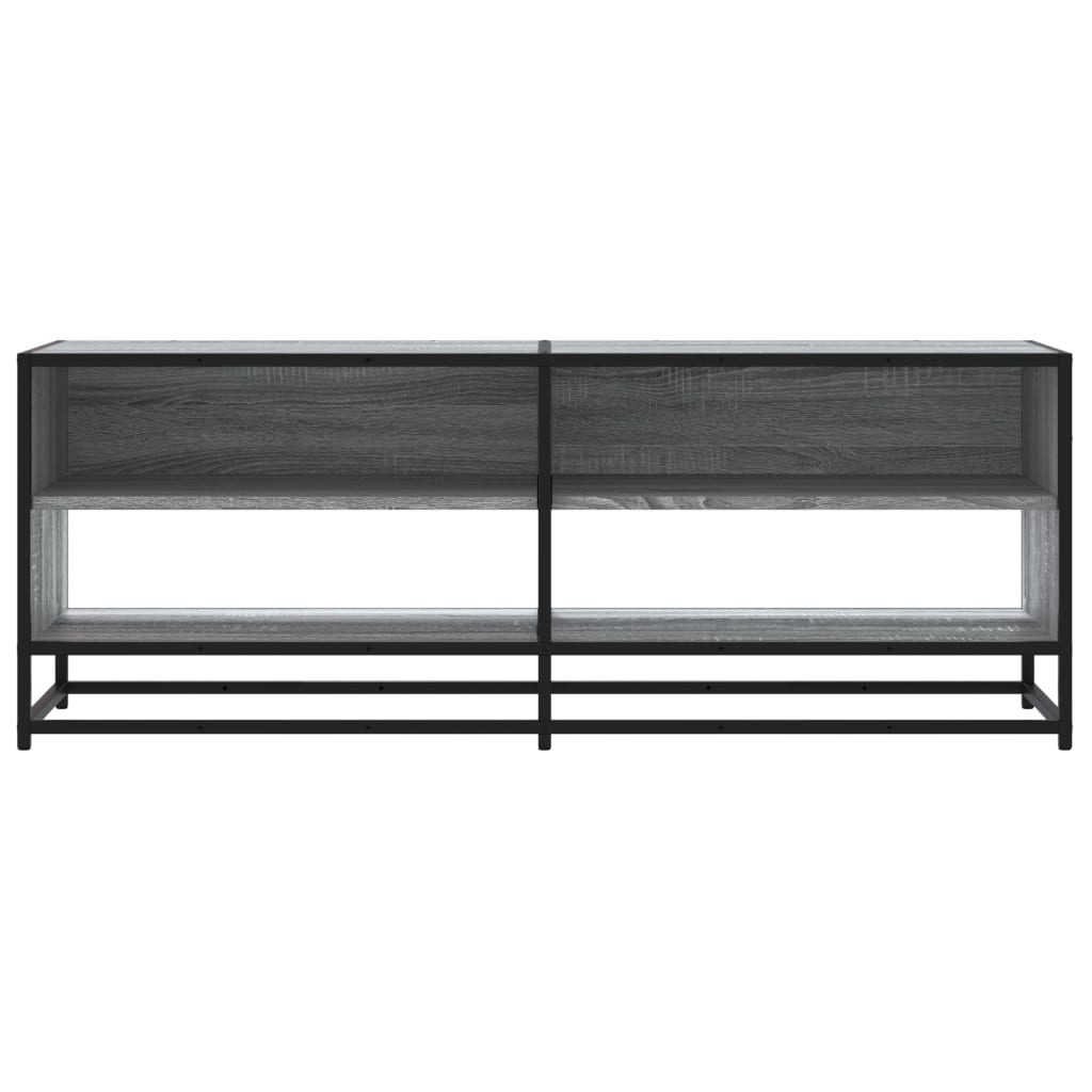 Móvel TV 120,5x40x46 cm derivados madeira/metal cinzento sonoma
