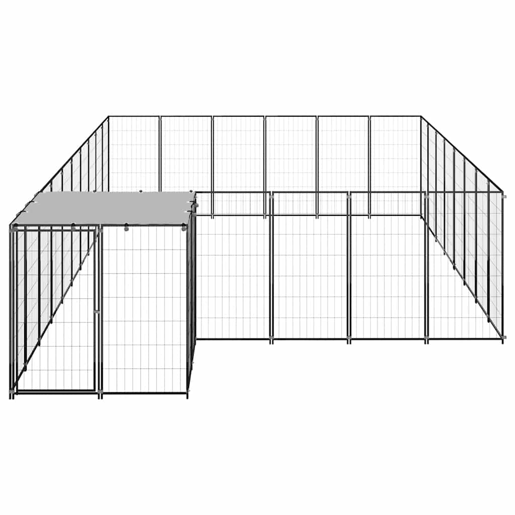 Canil 15,73 m² aço preto