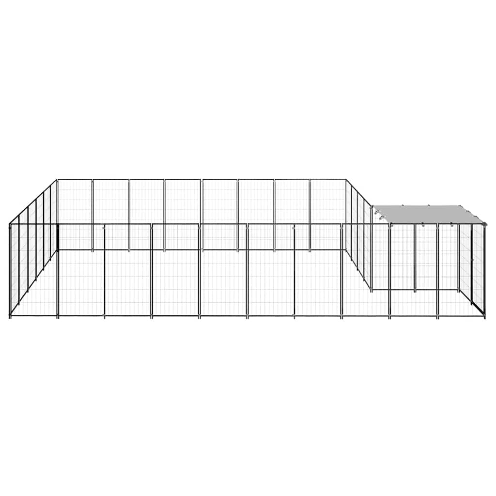 Canil 15,73 m² aço preto