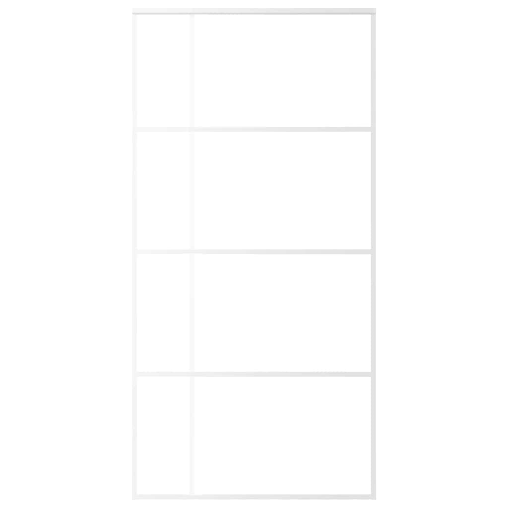 Porta deslizante em vidro esg e alumínio 102,5x205 cm branco