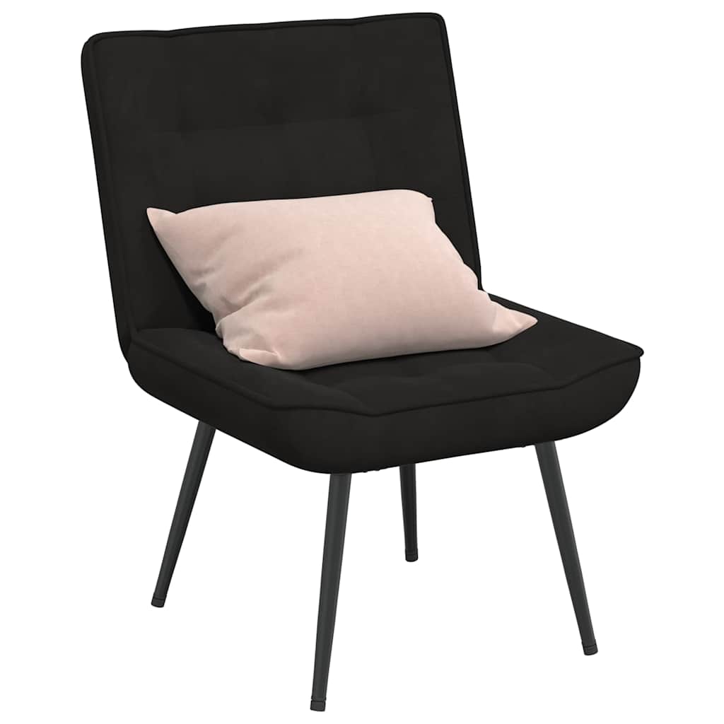Cadeira de descanso 64x74x84 cm veludo preto