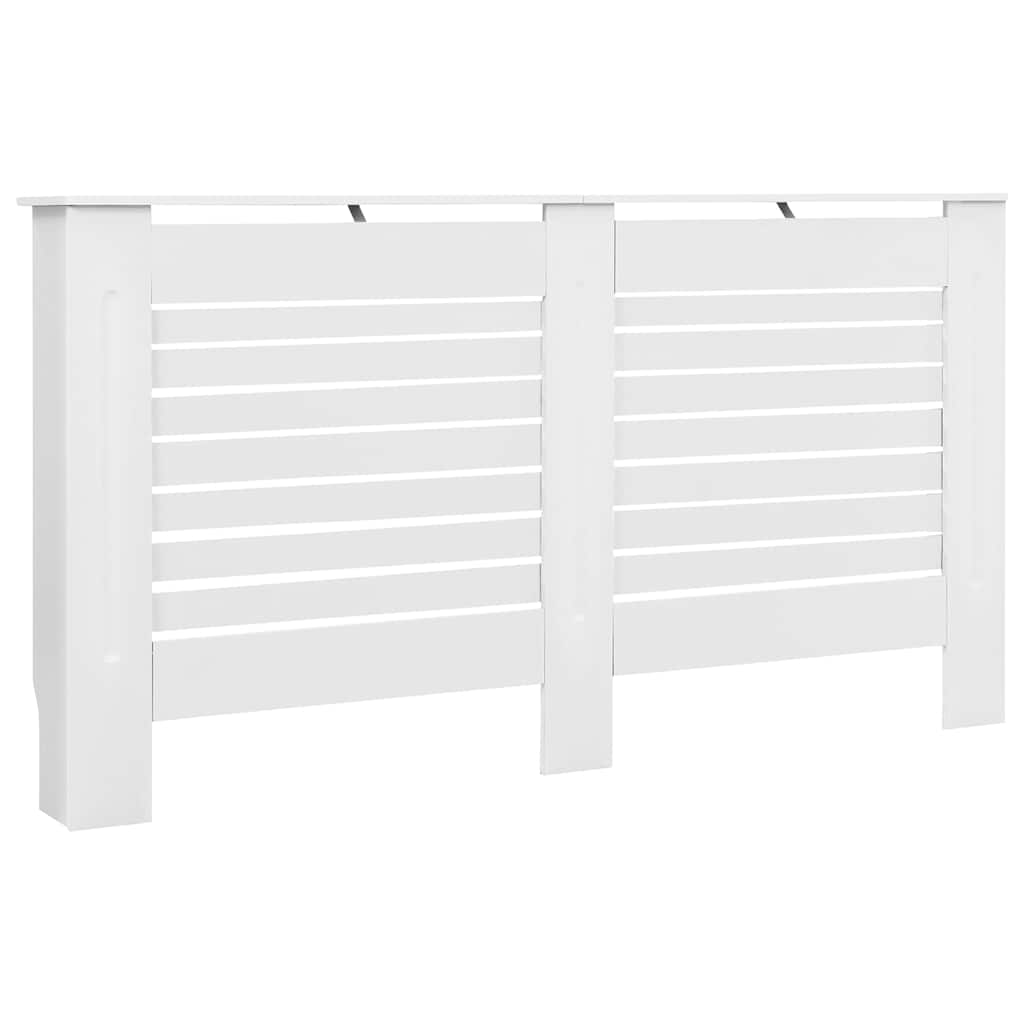 Cobertura de radiador 152x19x81,5 cm MDF branco