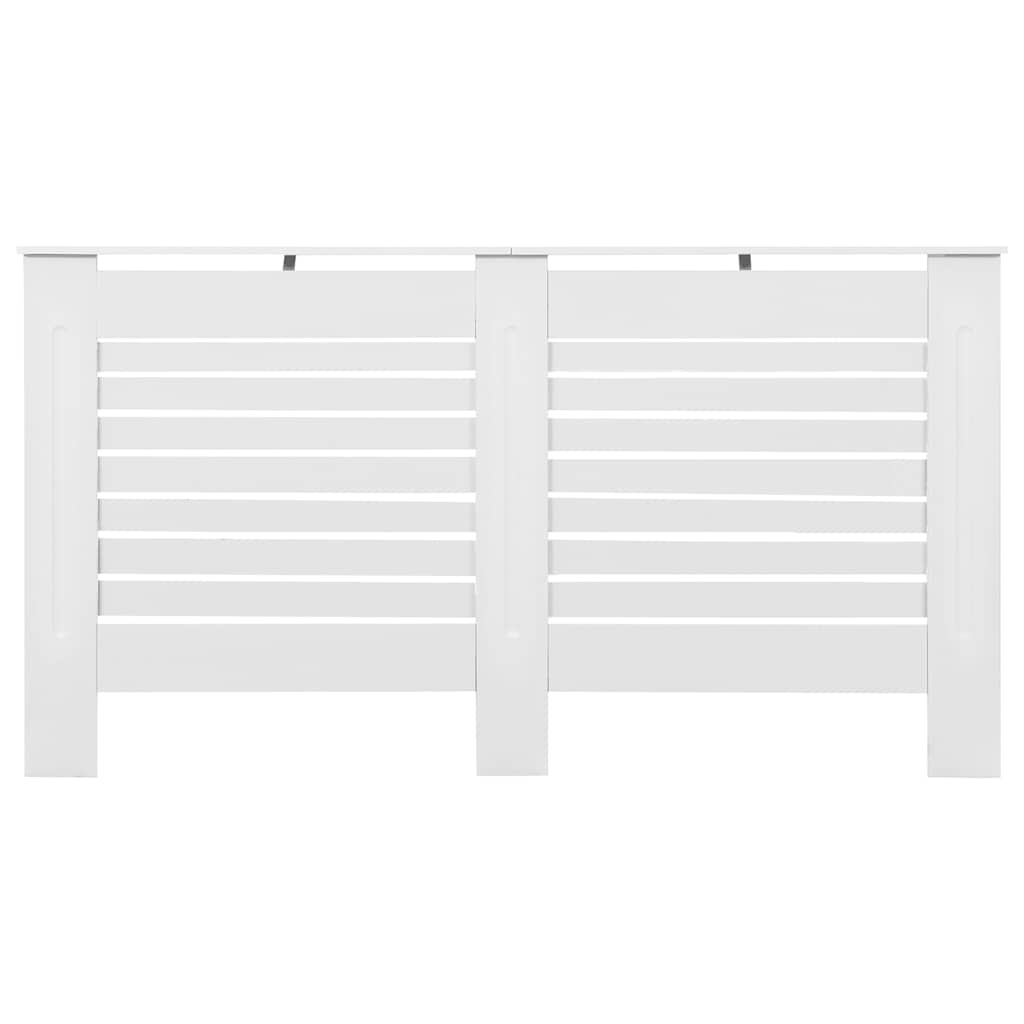 Cobertura de radiador 152x19x81,5 cm MDF branco