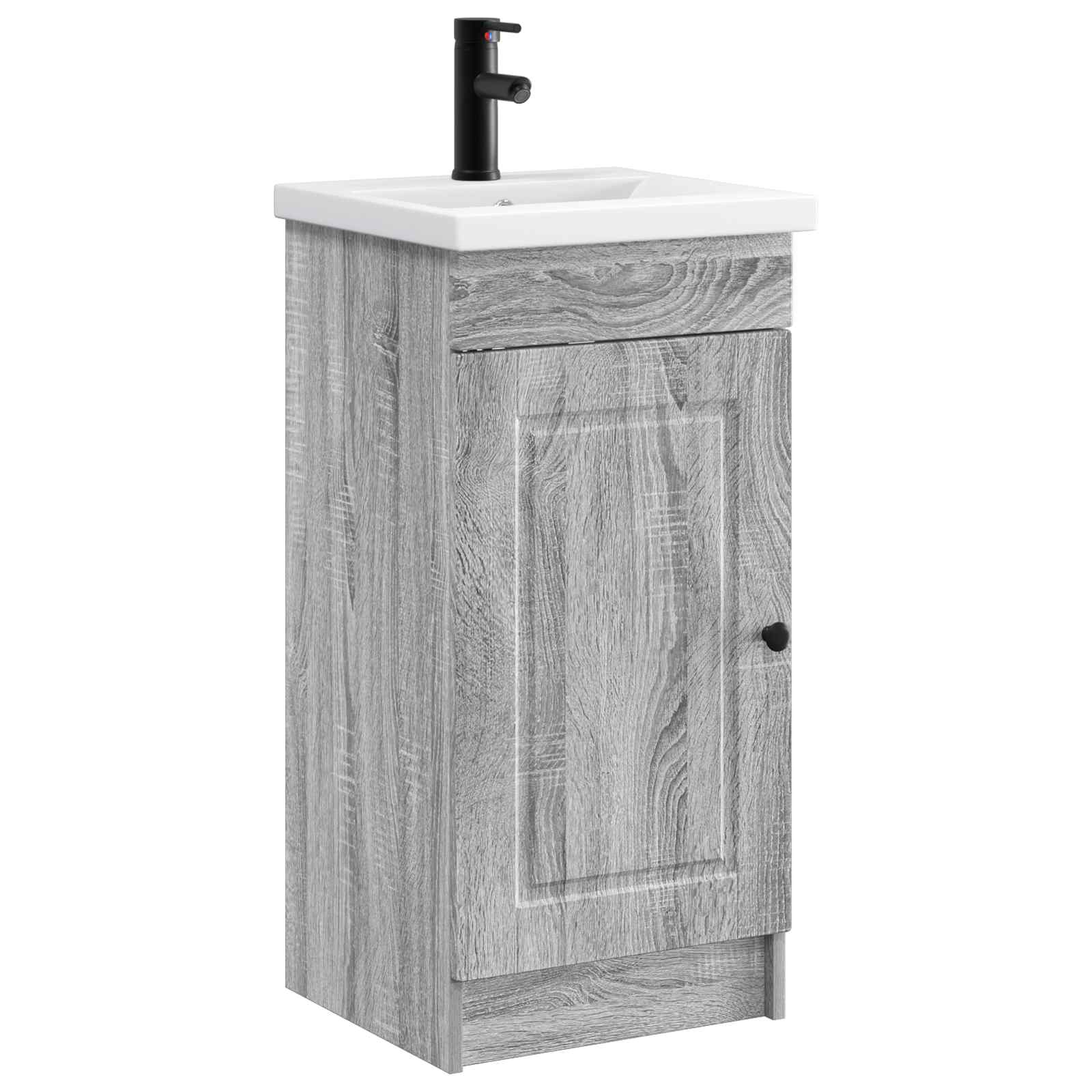 Gabinete de banheiro com pia sonoma cinzento 42 x 40 x 84,5 cm