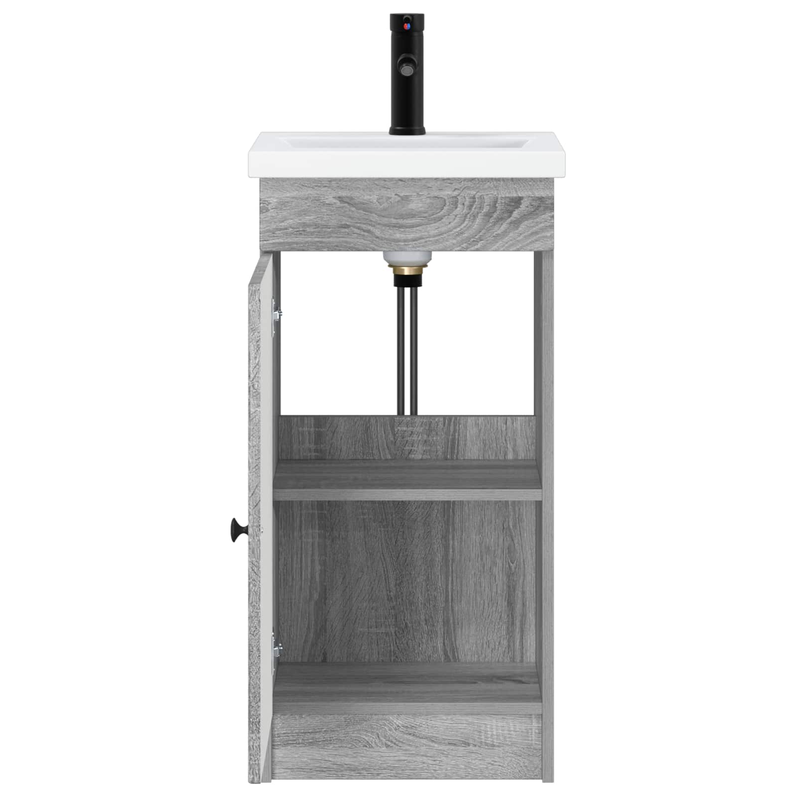 Gabinete de banheiro com pia sonoma cinzento 42 x 40 x 84,5 cm
