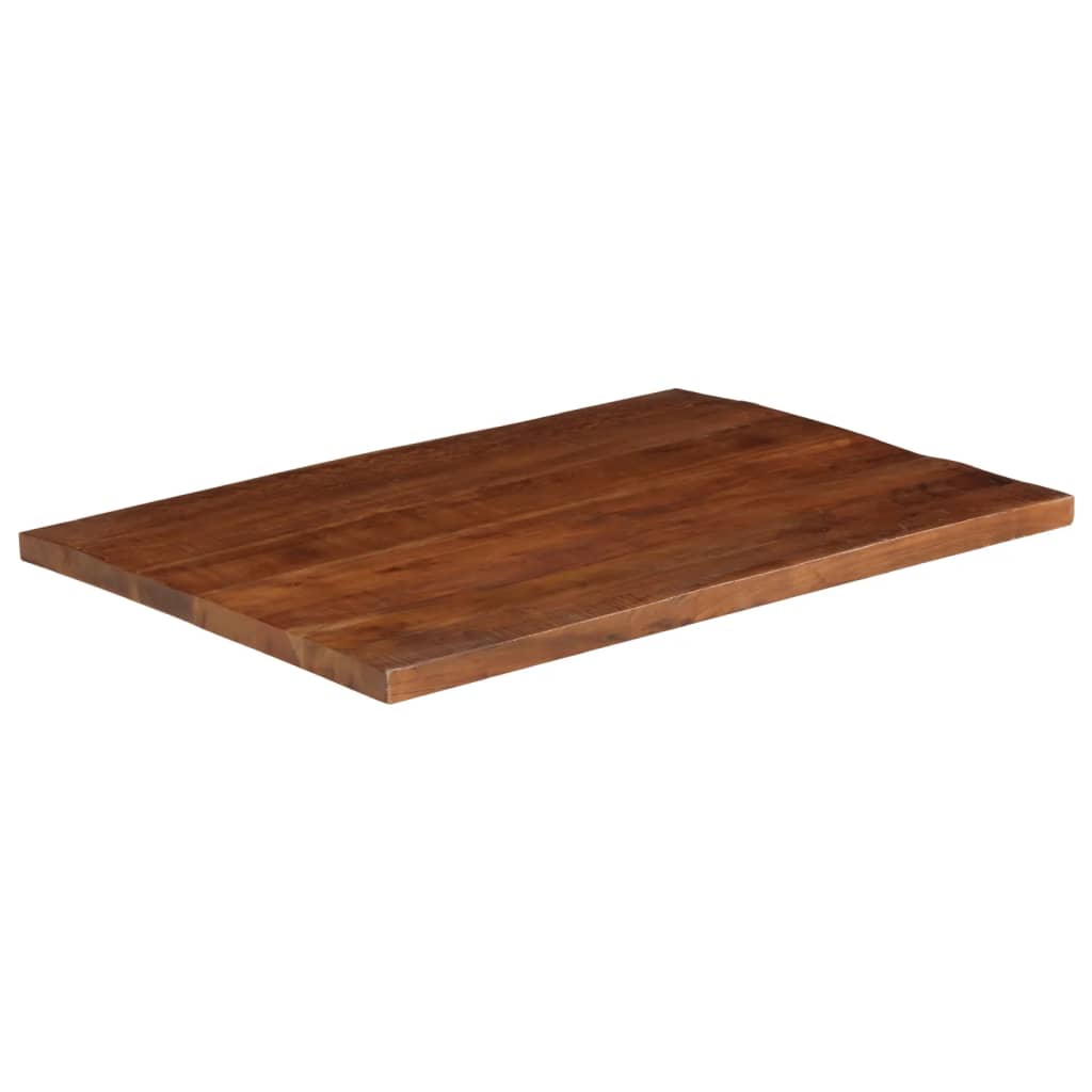 Tampo de mesa retangular 90x80x2,5 cm madeira recuperada maciça