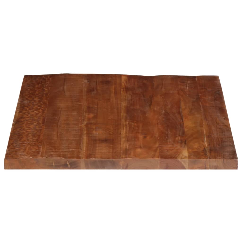 Tampo de mesa retangular 90x80x2,5 cm madeira recuperada maciça