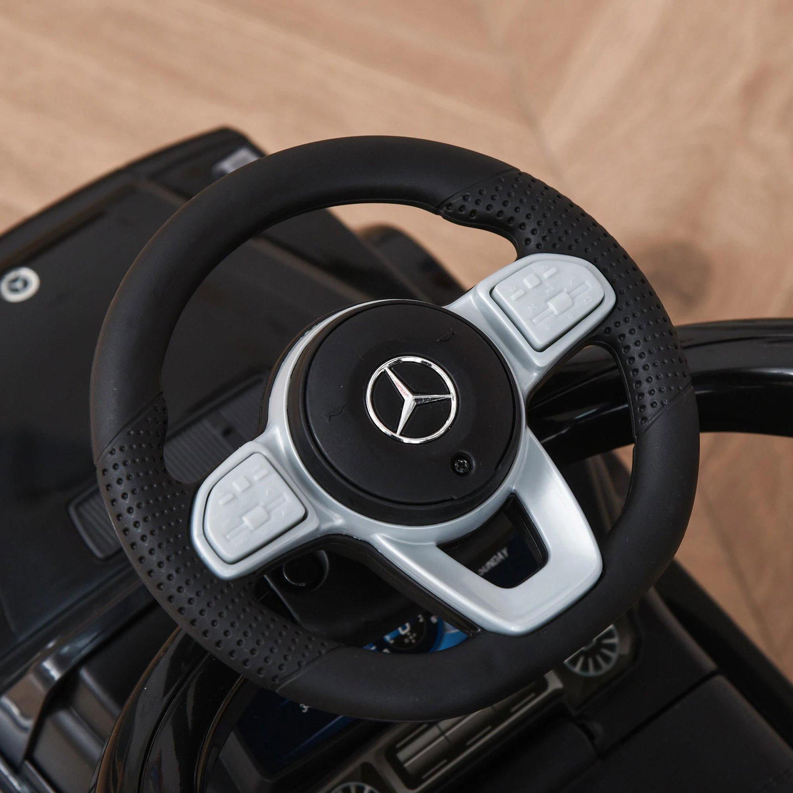 Carro de Passeio Carro Andador para Crianças acima de 12 Meses Mercedes G350 com Buzina Capô Removível Encosto e Suporte de Prot