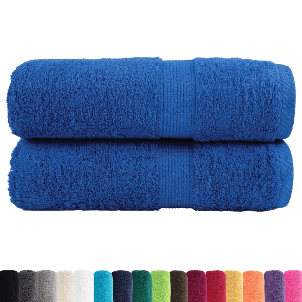 Toalhas de bidé premium solund 2 pcs 30x50 cm 600 gsm azul