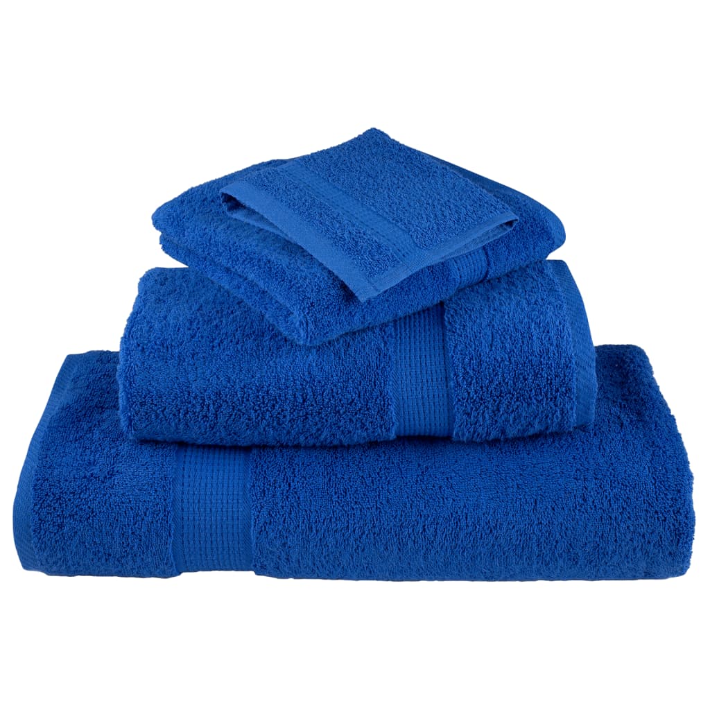 Toalhas de bidé premium solund 2 pcs 30x50 cm 600 gsm azul