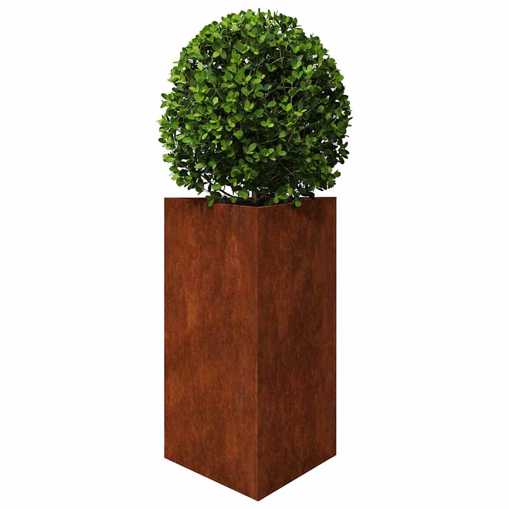 Garden planters 2 pcs triangular aço resistente às intempéries