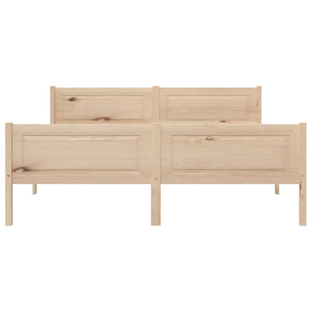 Estrutura de cama em pinho maciço 140x200 cm